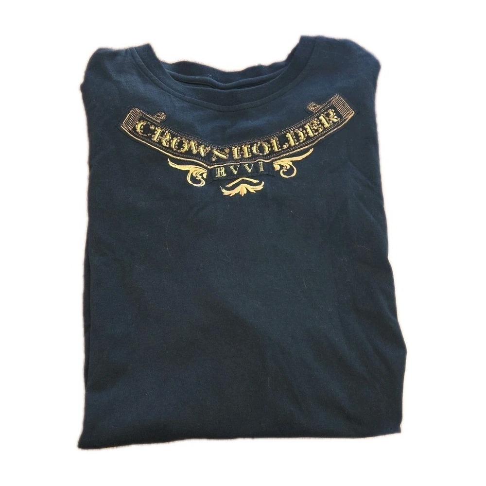 CH Crown Holden Vintage Y2K 2000's RVVI Embellished Studded T-Shirt Sz. 3XL